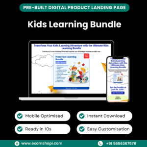 Landing Page - Kids Learning Bundle