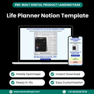 Landing Page - Life Planner Notion Template