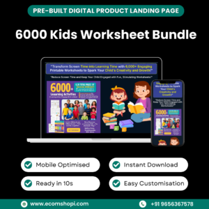 Landing Page - 6000 Kids Worksheet Bundle