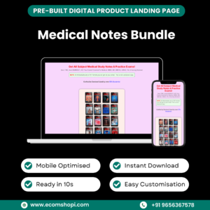 Landing Page - Medical Notes Bundle