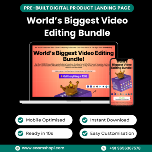 Landing Page - World’s Biggest Video Editing Bundle