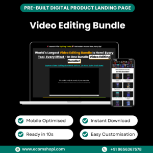Landing Page - Video Editing Bundle