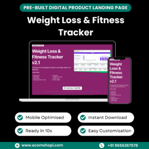 Landing Page - Weight Loss & Fitness Tracker