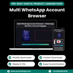 Landing Page - Multi WhatsApp Account Browser