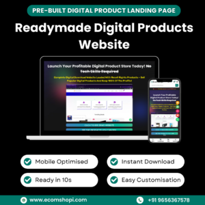Landing Page - Readymade Digital Products Website